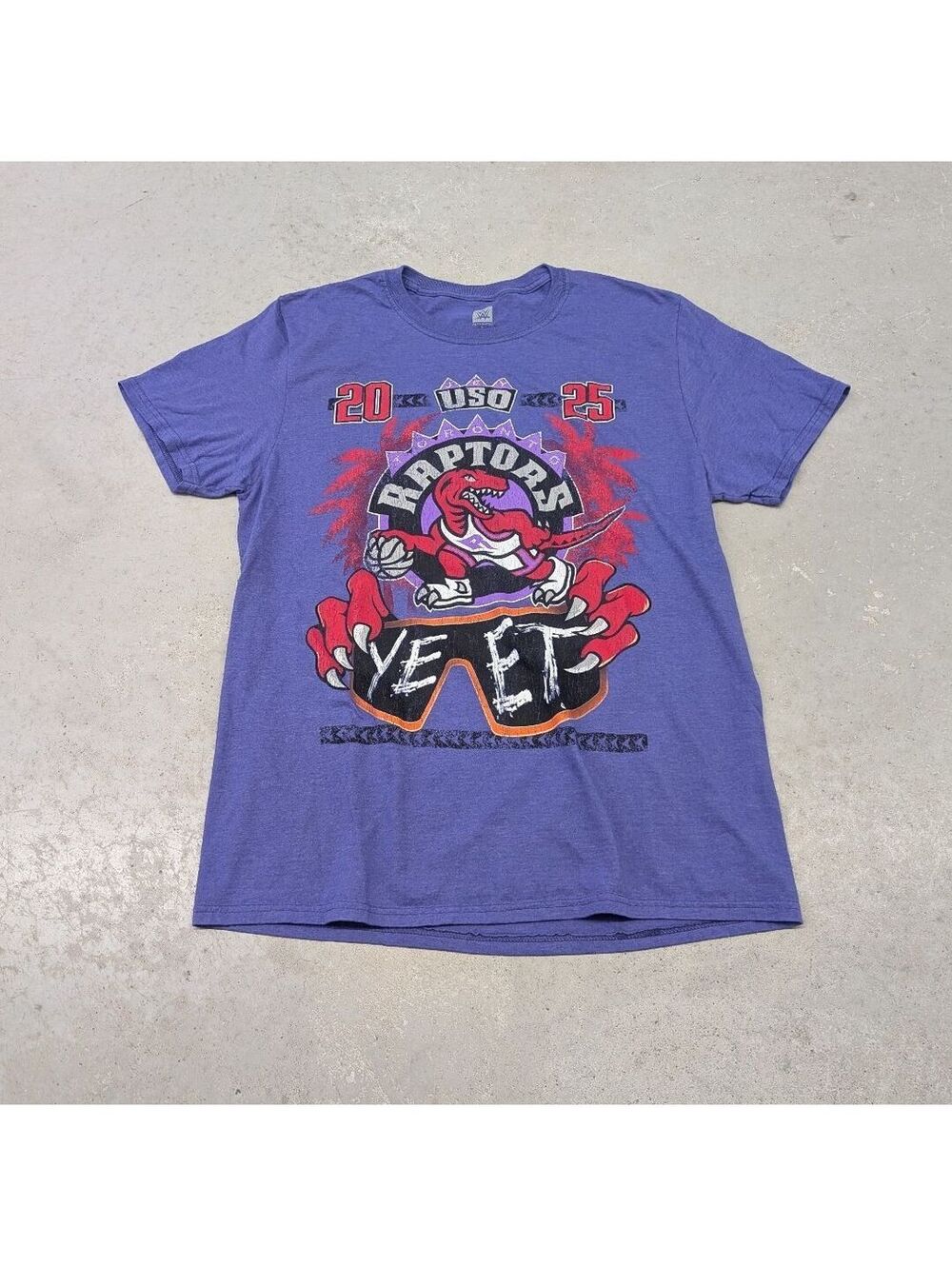 WWE Toronto Exclusive Raptors Jey Uso Yeet Purple T-shirt